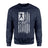 Football Grandma Vertical Flag on a Sweatshirt with a White Graphic