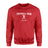 Football Mom with Football Player Icon and Football Player Name on a Sweatshirt with a White Graphic