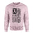 Football Mom Vertical Flag on a Sweatshirt with a Black Graphic