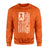 Football Mom Vertical Flag on a Sweatshirt with a White Graphic