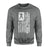Football Mom Vertical Flag on a Sweatshirt with a White Graphic