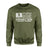 Football Mom Horizontal Flag on a Sweatshirt with a White Graphic