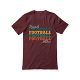 Personalized Football Football Football Shirt With Mascot and Football Player Name on a Unisex T-Shirt