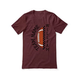 Personalized Football Shirt With Team and Football Player Name on a Unisex T-Shirt