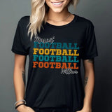 Personalized Football Football Football Shirt With Mascot and Football Player Name on a Unisex T-Shirt