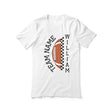 Personalized Football Shirt With Team and Football Player Name on a Unisex T-Shirt