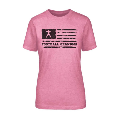Football Grandma Horizontal Flag on a Unisex T-Shirt with a Black Graphic