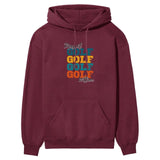 Personalized Golf Golf Golf on a Hoodie With Mascot and Golfer Name on a Hoodie