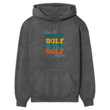 Personalized Golf Golf Golf on a Hoodie With Mascot and Golfer Name on a Hoodie