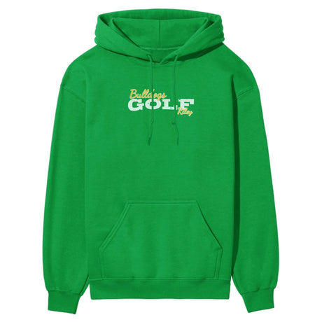 Custom Golf Mascot and Golfer Name on a Hoodie with a White Graphic