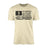 Golf Grandpa Horizontal Flag on a Men's T-Shirt with a Black Graphic