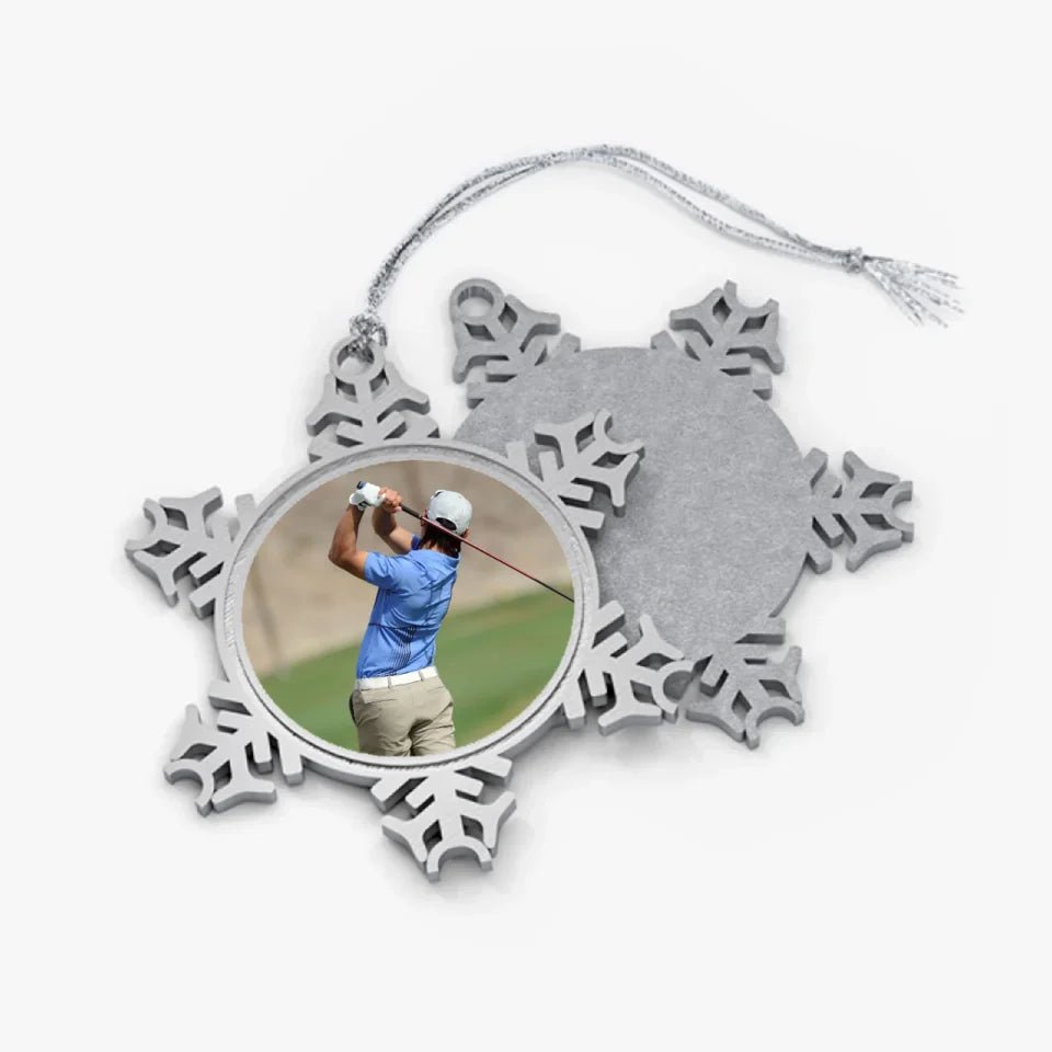 Custom Golfer Photo Ornament