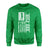 Golf Dad Vertical Flag on a Sweatshirt with a White Graphic