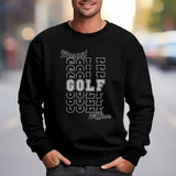 Custom Golf on a Sweatshirt With Mascot and Golfer Name on a Sweatshirt