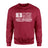 Golf Grandma Horizontal Flag on a Sweatshirt with a White Graphic