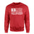 Golf Grandma Horizontal Flag on a Sweatshirt with a White Graphic