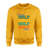 Personalized Golf Golf Golf on a Sweatshirt With Mascot and Golfer Name on a Sweatshirt