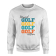 Personalized Golf Golf Golf on a Sweatshirt With Mascot and Golfer Name on a Sweatshirt