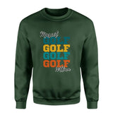 Personalized Golf Golf Golf on a Sweatshirt With Mascot and Golfer Name on a Sweatshirt