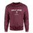 Golf Mom with Golfer Icon and Golfer Name on a Sweatshirt with a White Graphic