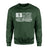 Golf Grandma Horizontal Flag on a Sweatshirt with a White Graphic