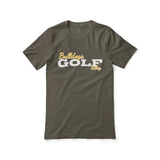 Custom Golf Mascot and Golfer Name on a Unisex T-Shirt with a White Graphic
