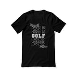 Custom Golf Shirt With Mascot and Golfer Name on a Unisex T-Shirt