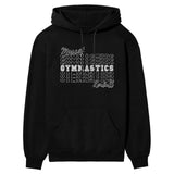 Custom Gymnastics on a Sweatshirt With Mascot and Gymnast Name on a Hoodie