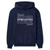 Custom Gymnastics on a Sweatshirt With Mascot and Gymnast Name on a Hoodie