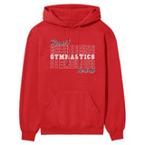 Custom Gymnastics on a Sweatshirt With Mascot and Gymnast Name on a Hoodie