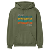 Personalized Gymnastics Gymnastics Gymnastics on a Hoodie With Mascot and Gymnast Name on a Hoodie