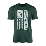 Gymnastics Dad Vertical Flag on a Men's T-Shirt with a White Graphic