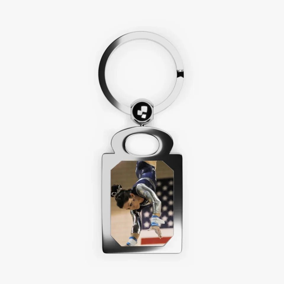 Custom Gymnast Photo Key Ring