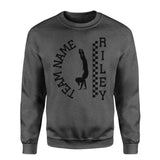 Personalized Gymnastics on a Sweatshirt With Team and Gymnast Name on a Sweatshirt