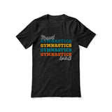 Personalized Gymnastics Gymnastics Gymnastics Shirt With Mascot and Gymnast Name on a Unisex T-Shirt