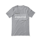 Custom Gymnastics Shirt With Mascot and Gymnast Name on a Unisex T-Shirt