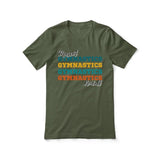 Personalized Gymnastics Gymnastics Gymnastics Shirt With Mascot and Gymnast Name on a Unisex T-Shirt