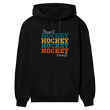 Personalized Hockey Hockey Hockey on a Hoodie With Mascot and Hockey Player Name on a Hoodie