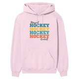 Personalized Hockey Hockey Hockey on a Hoodie With Mascot and Hockey Player Name on a Hoodie