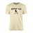 Hockey Dad with Hockey Player Icon and Hockey Player Name on a Men's T-Shirt with a Black Graphic
