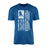 Hockey Grandpa Vertical Flag on a Men's T-Shirt with a White Graphic