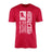 Hockey Dad Vertical Flag on a Men's T-Shirt with a White Graphic