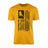 Hockey Grandpa Vertical Flag on a Men's T-Shirt with a Black Graphic