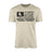 Hockey Grandpa Horizontal Flag on a Men's T-Shirt with a Black Graphic