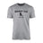 Hockey Dad with Hockey Player Icon and Hockey Player Name on a Men's T-Shirt with a Black Graphic