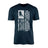 Hockey Grandpa Vertical Flag on a Men's T-Shirt with a White Graphic