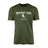 Hockey Dad with Hockey Player Icon and Hockey Player Name on a Men's T-Shirt with a White Graphic