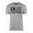 Hockey Grandpa Horizontal Flag on a Men's T-Shirt with a Black Graphic