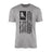 Hockey Grandpa Vertical Flag on a Men's T-Shirt with a Black Graphic