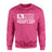 Hockey Dad Horizontal Flag on a Sweatshirt with a White Graphic
